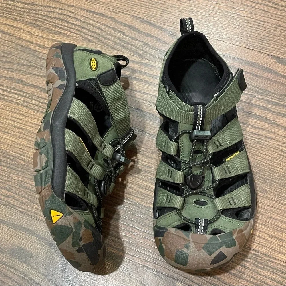 KEEN Boys Big KIDS NEWPORT H2- DUSTY OLIVE